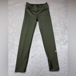 Nike Girls Olive Green Leggings Big Kids Size S